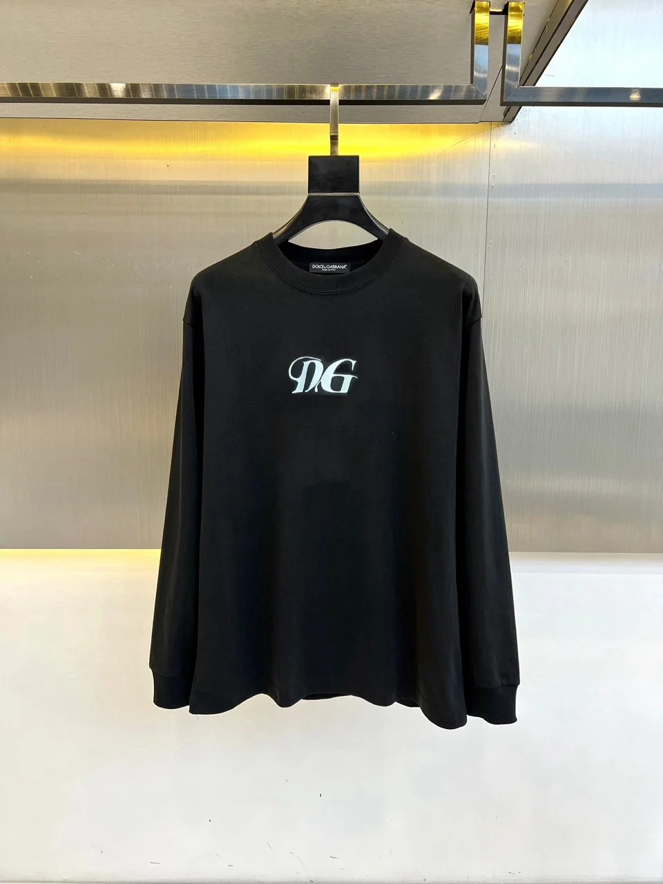 Dolce & Gabbana Black Early Autumn Sweatshirt with DG Logo