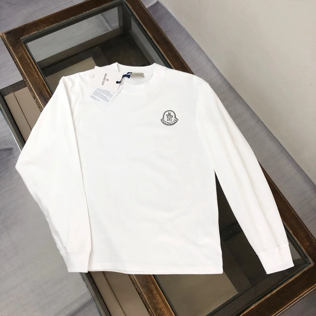 Moncler White Early Autumn Lightweight Sweatshirt