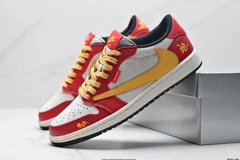Nike Air Jordan 1 Low Travis Scott DIY Custom Basketball Shoes