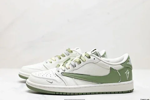 Nike Air Jordan 1 Travis Scott Reverse Swoosh Low Basketball Shoes