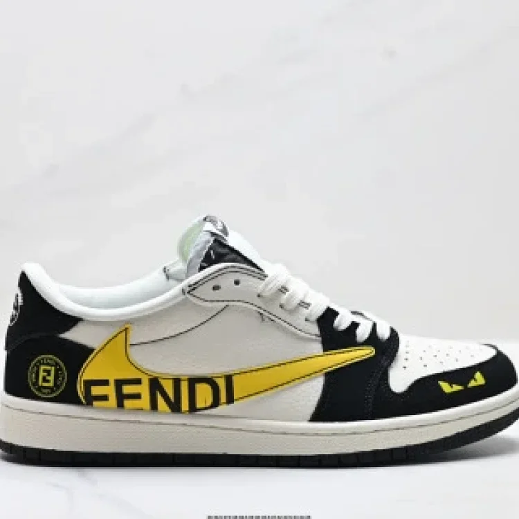 Nike AJ1 Travis Scott Rev Hook DIY Low Sneakers