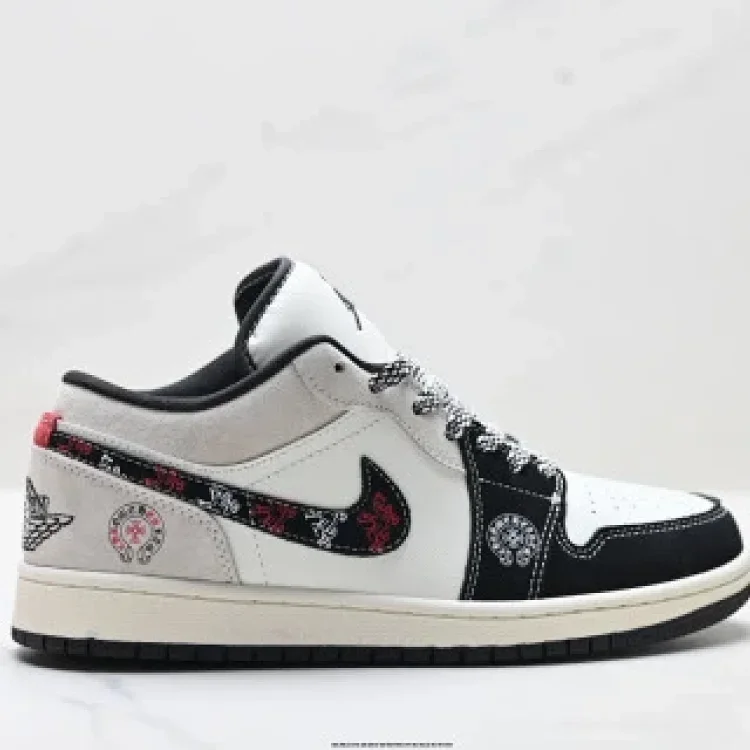 Nike Air Jordan1 Low Exclusive Top-Grain Leather Shoes