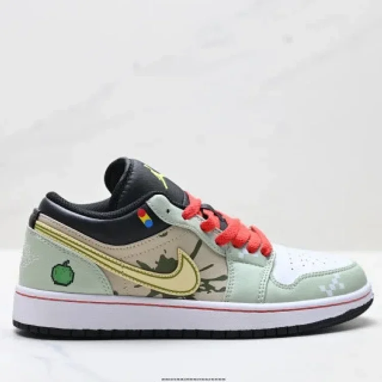  Nike AJ1 Low Official Color Leather Sneakers