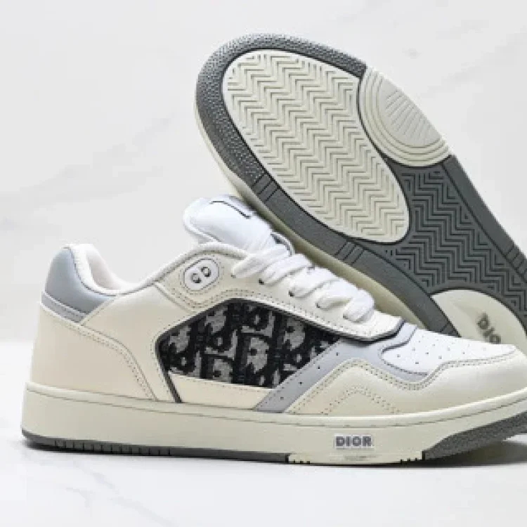 DIOR B27 Leather Fabric Logo Casual Shoes