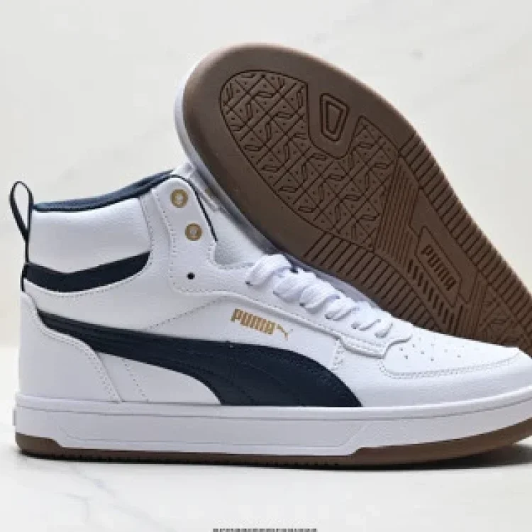 Puma Caven Mid Vintage Leather Lightweight Sneakers