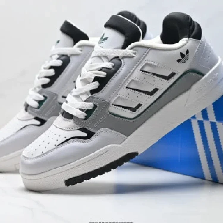 Adidas Originals DropStep2.0Low2 Leather Lace-up Anti-slip Sneakers