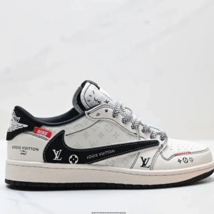 Nike AJ1 Low TS DIY Custom Rev Swoosh Shoes