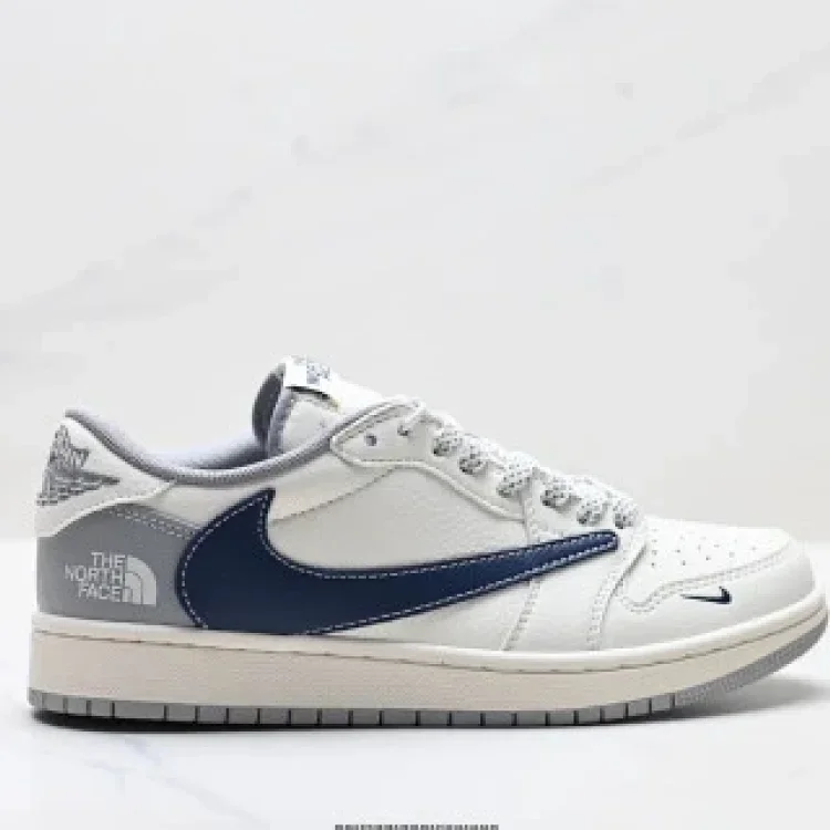 Nike Air Jordan1 TS Reverse Hook DIY Custom Low Top Shoes