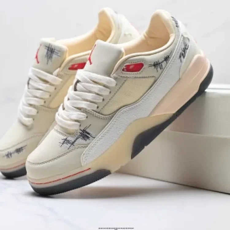 Who Decides War x Nike Jordan FLIGHT COURT ATE Low Retro Basketball Shoes