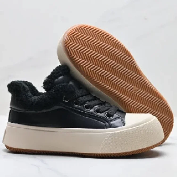 GG-CC Winter Warm Wool Fur Snow Shoes