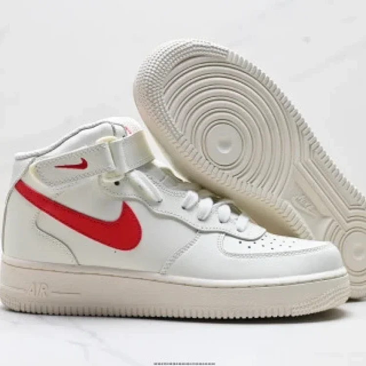  Nike Air Force1 '07 Mid SE40th Anniv Leather Sneaker