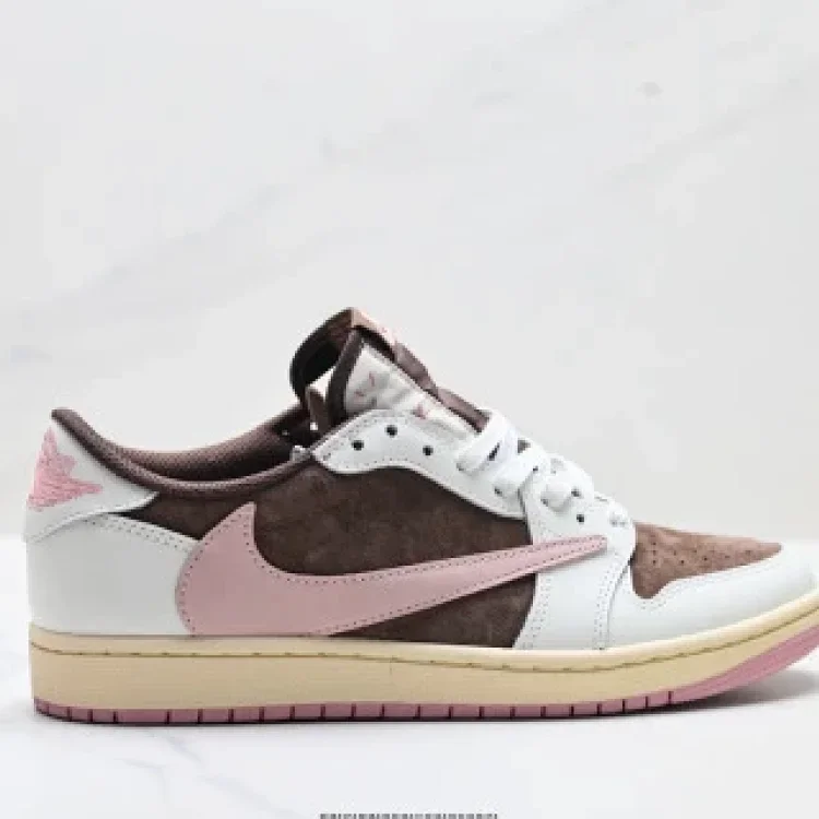 Nike AJ1 Travis Scott Reverse Hook Low-Top Shoes