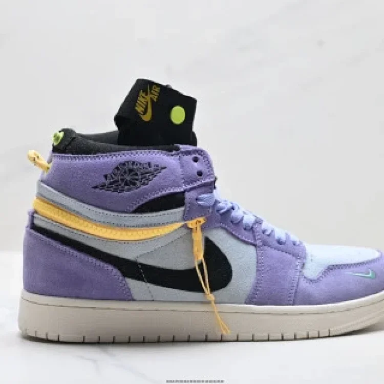 Nike AJ1 High Switch Purple Pulse Zipper Convertible  