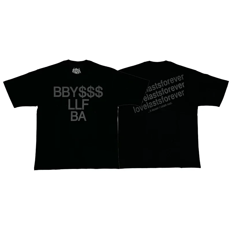 Destroy Lonely BBY Black T-Shirt "BBY$$$ LLF BA" Print
