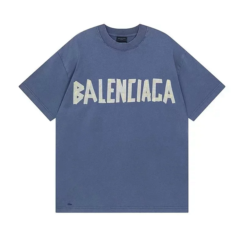 Balenciaga Distressed Print T-Shirt
