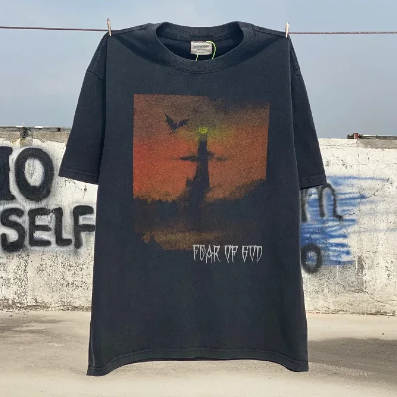 Fear of God Black Gothic Graphic Tee
