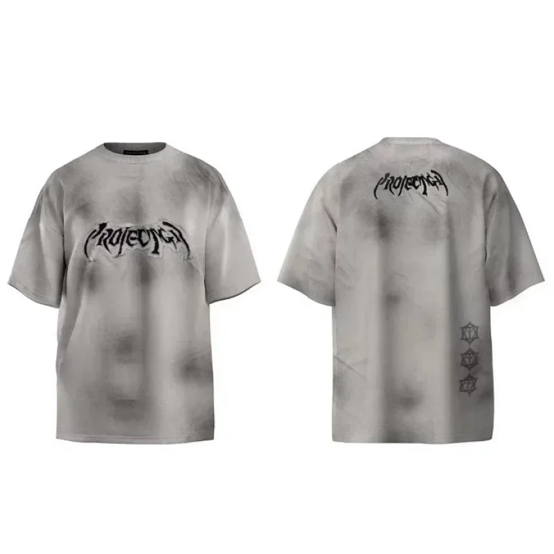 PROJECT G/R Gray Tie-Dye Tee