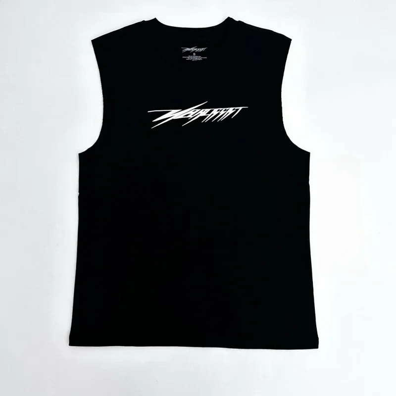 VEERTHAT Black Sleeveless Tee