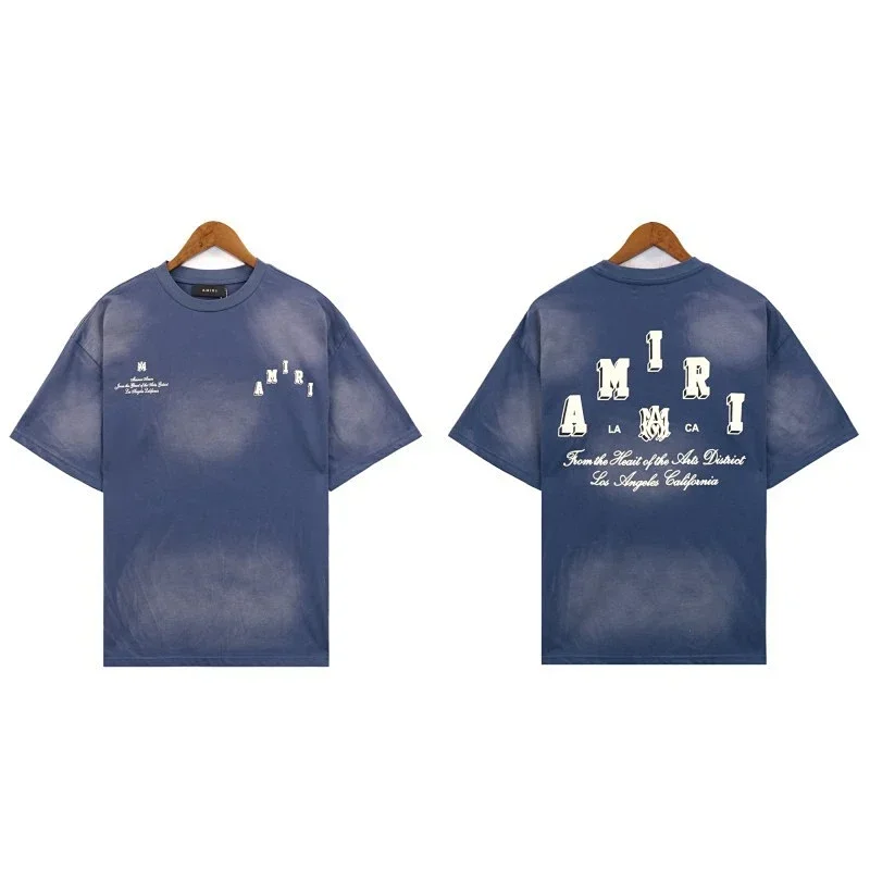 AMIRI Blue Tie-Dye T-Shirt