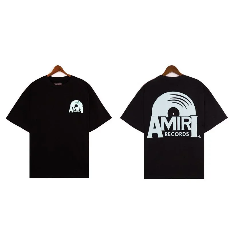 AMIRI Black T-Shirts with Vinyl Graphic Print