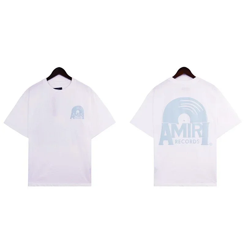 AMIRI White T-Shirt with AMIRI RECORDS Print