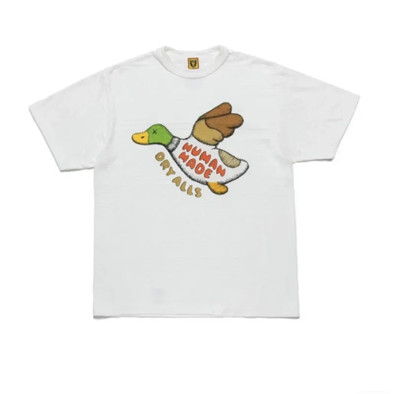 HUMAN MADE White T-Shirt with Duck Graphic