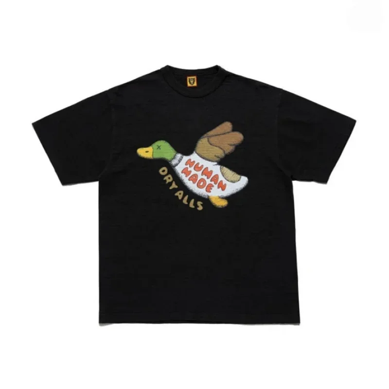 HUMAN MADE Black T-Shirt with Duck Graphic
