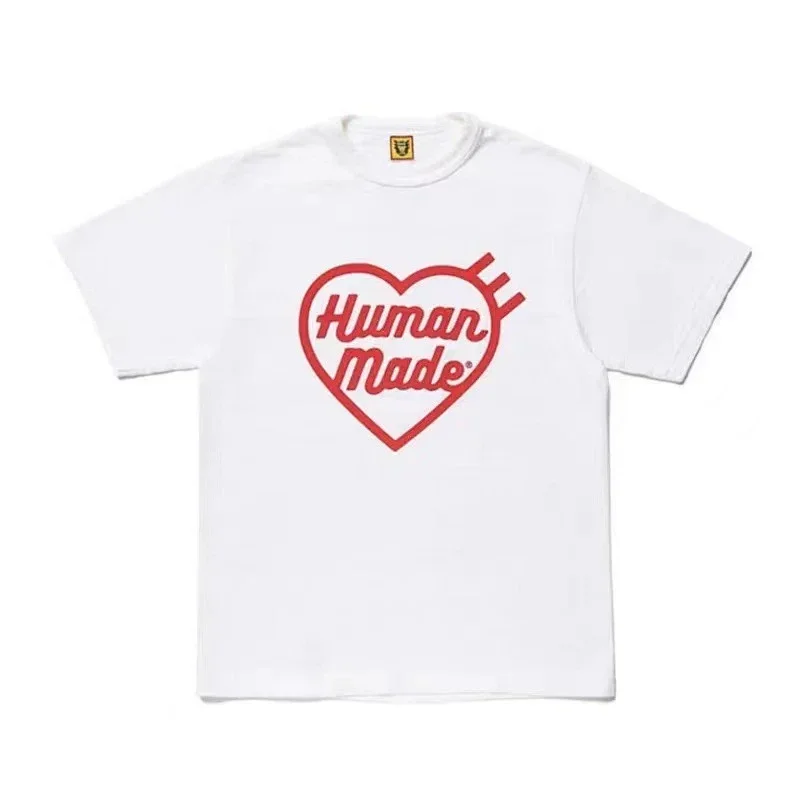 Human Made White T-Shirt Red Heart Logo