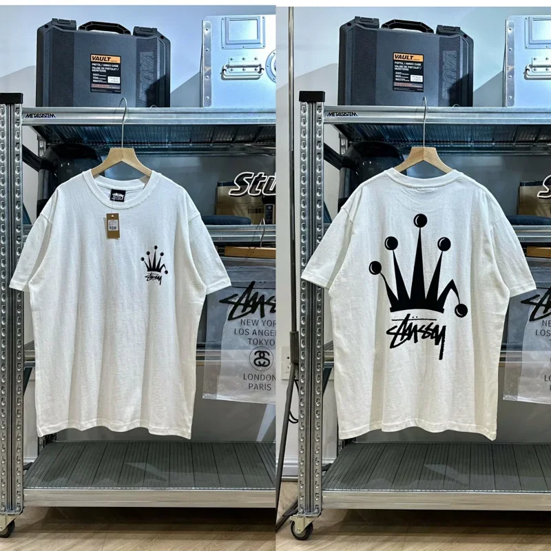 Stussy Crown Logo T-Shirt (Front Small, Back Large)