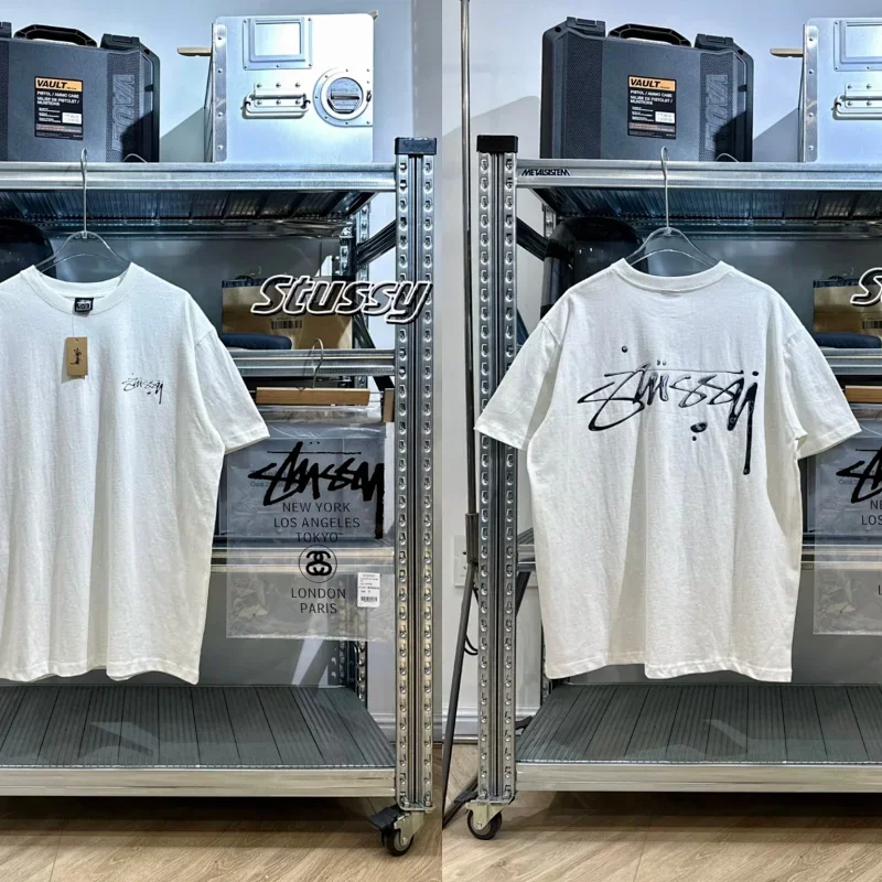 Stussy Graffiti T-Shirt (Small Front, Large Back Print)