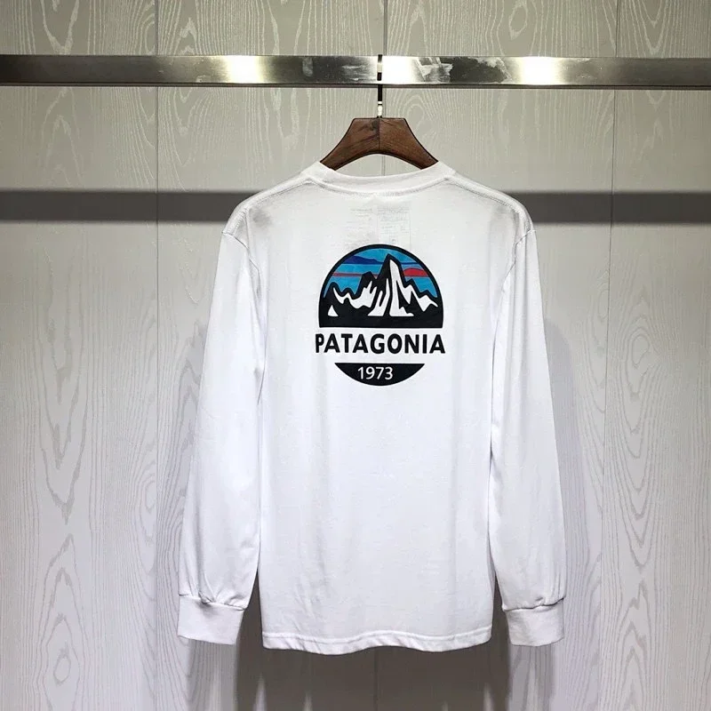 Patagonia 1973 Mountain Logo White Tee
