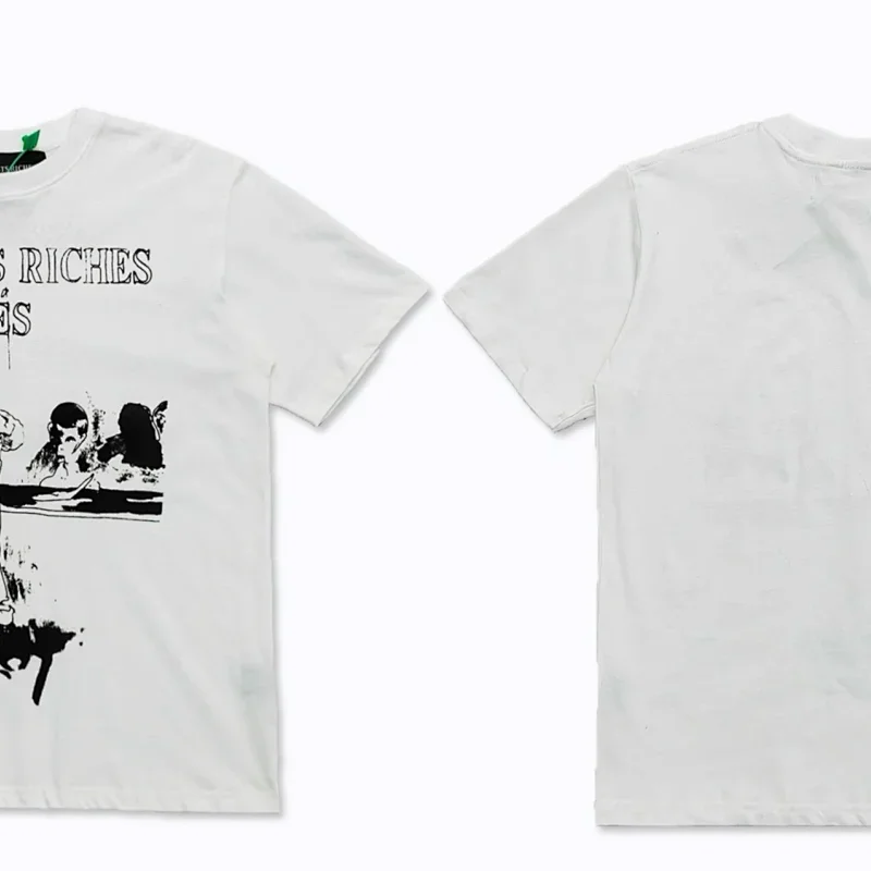 White Riches T-Shirt Black Print