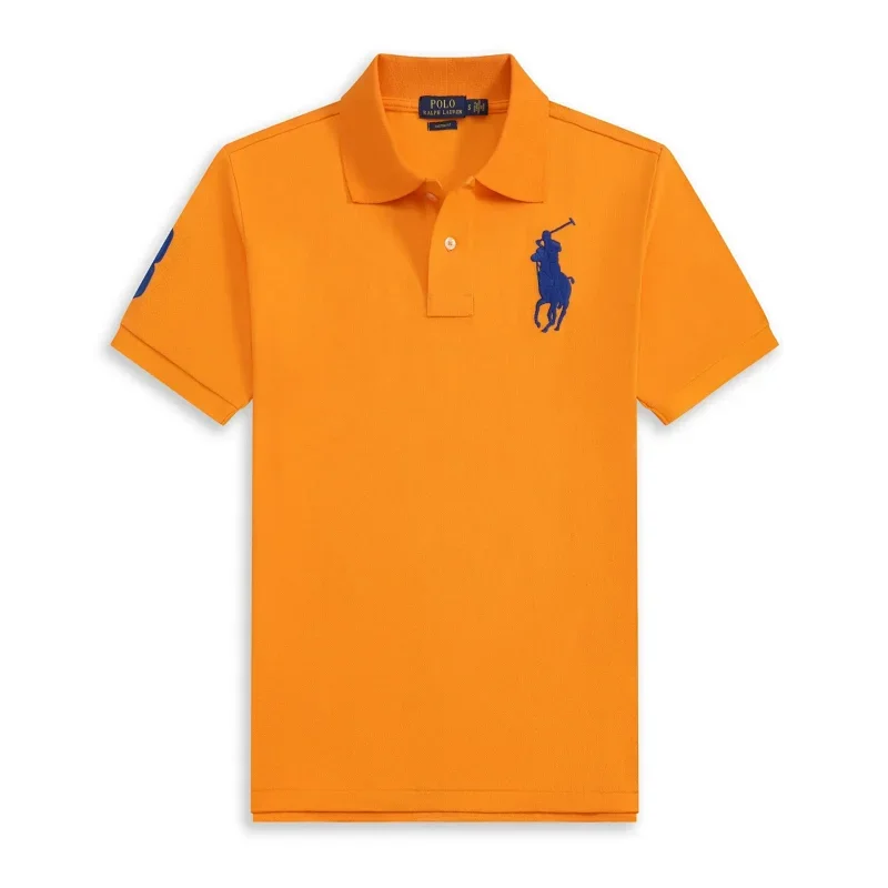 Polo Ralph Lauren Orange Polo with Blue Logo