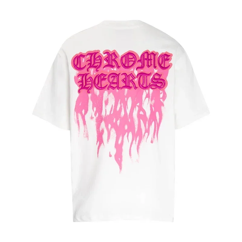 Chrome Hearts Pink Flame T-Shirt