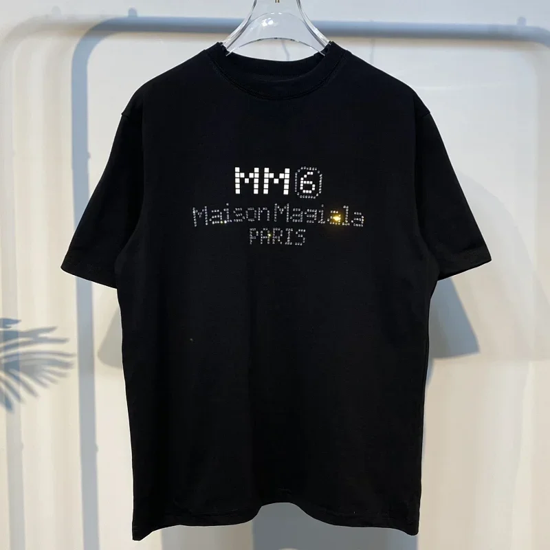 MM6 Maison Margiela Rhinestone Logo T-Shirt