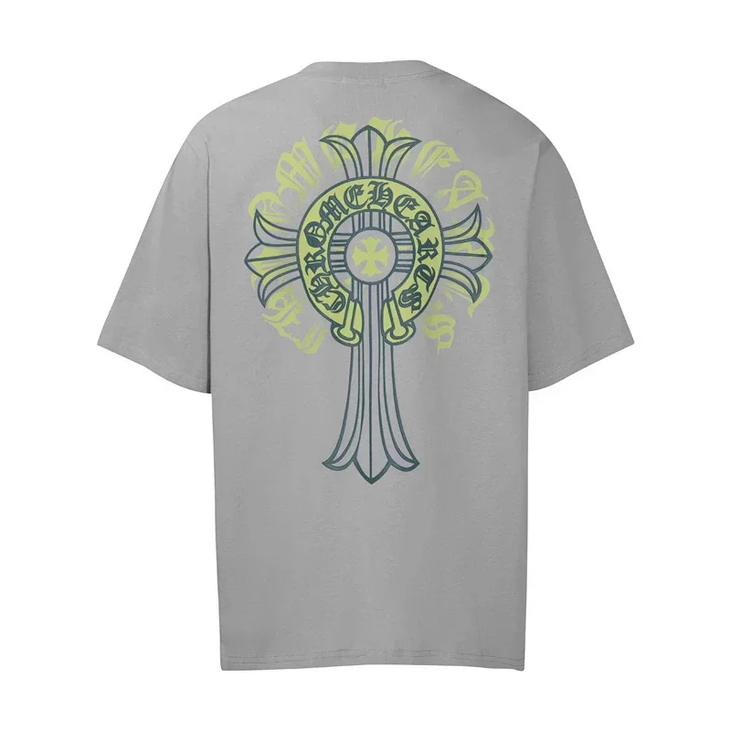 Chrome Hearts Gray Oversized Cross Tee