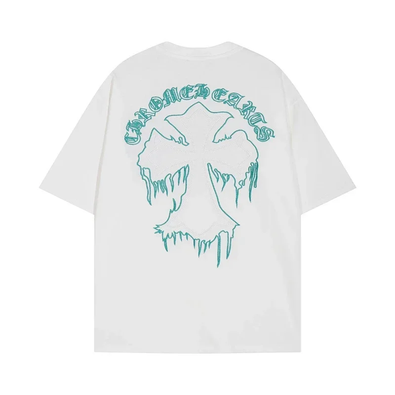 Chrome Hearts Teal Drip Cross T-Shirt