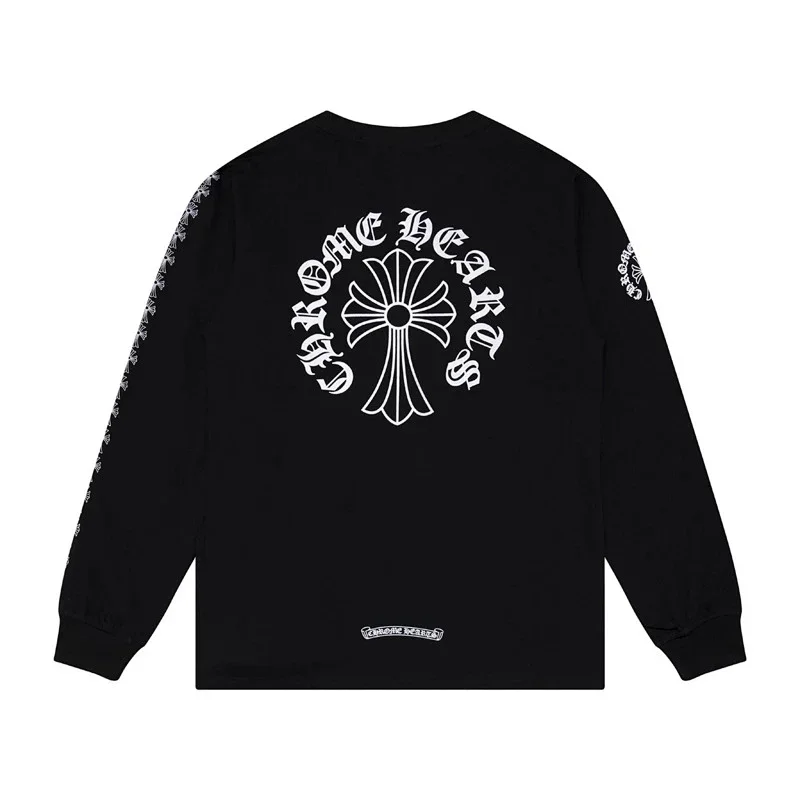 Chrome Hearts Black Gothic Cross Print Tee
