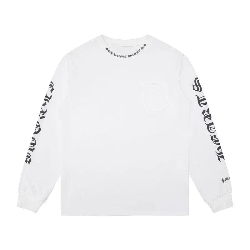 Chrome Hearts Gothic Print Long-Sleeve Tee