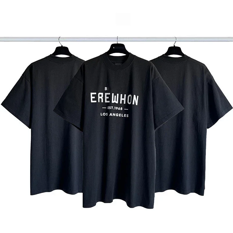 EREWHON Black T-Shirt "EST.1968 LOS ANGELES"