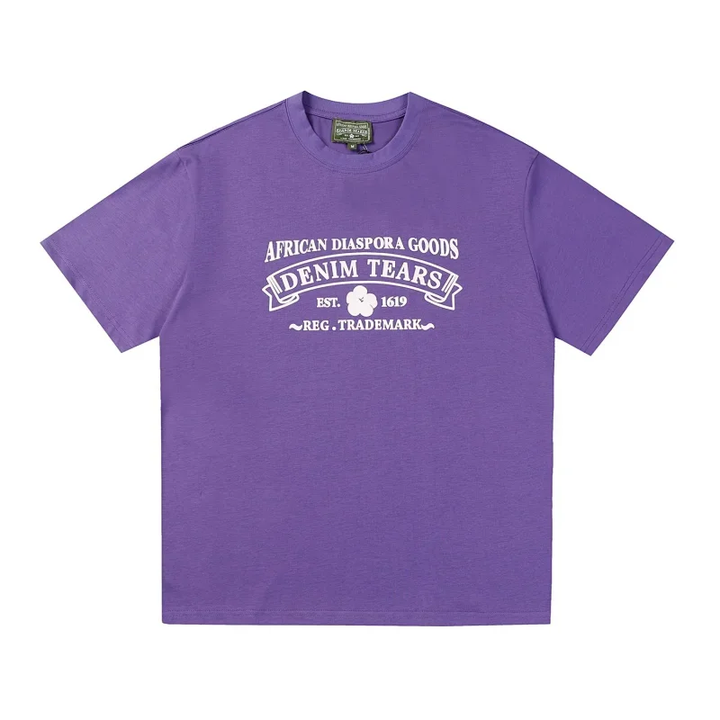 Denim Tears Purple Diaspora Graphic T-Shirt