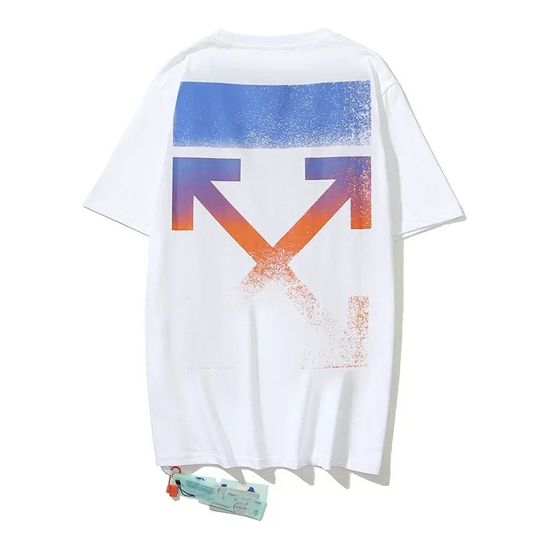 Off-White Gradient Arrow & Blue Block T-Shirt