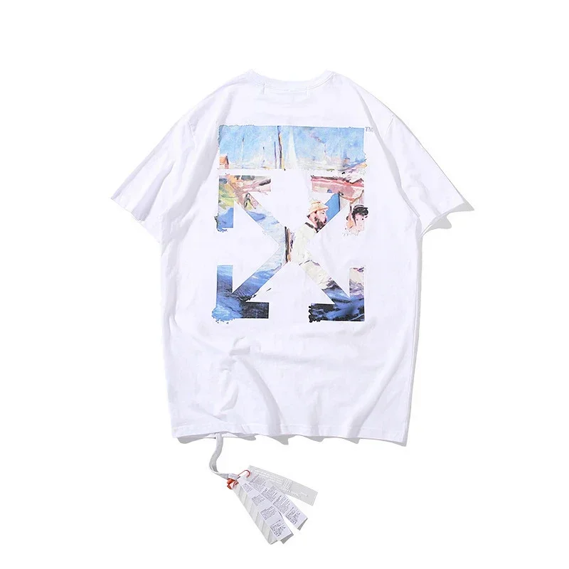 OFF-WHITE Art Painting & Arrow Logo T-Shirt