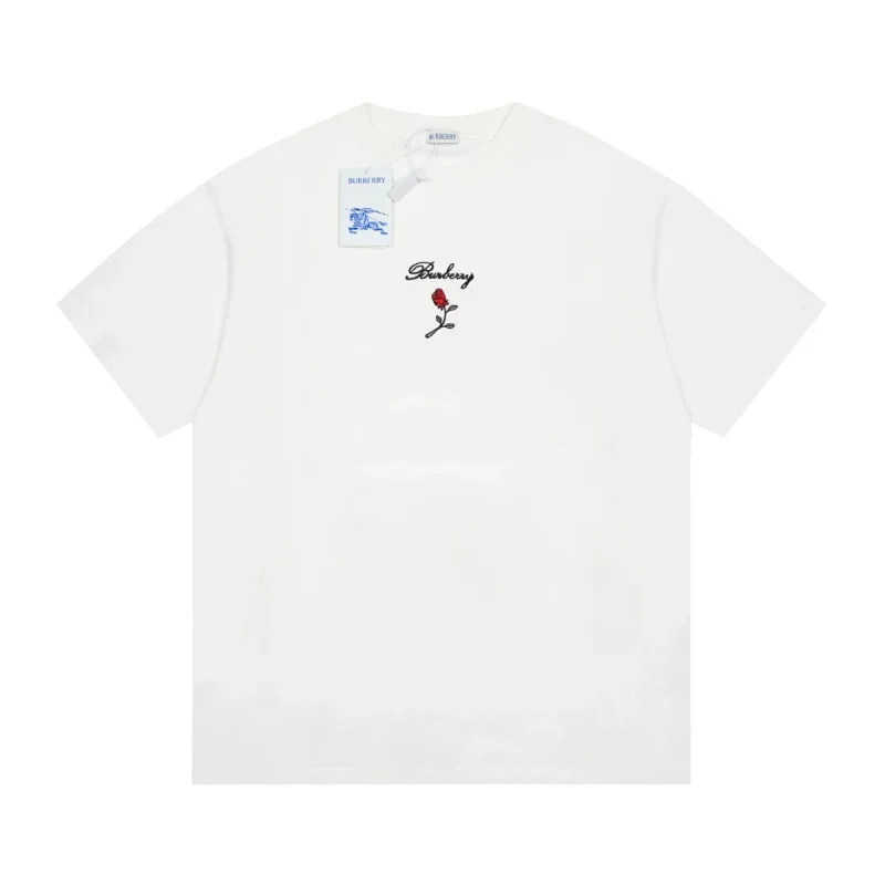 Burberry Embroidered White T-Shirt