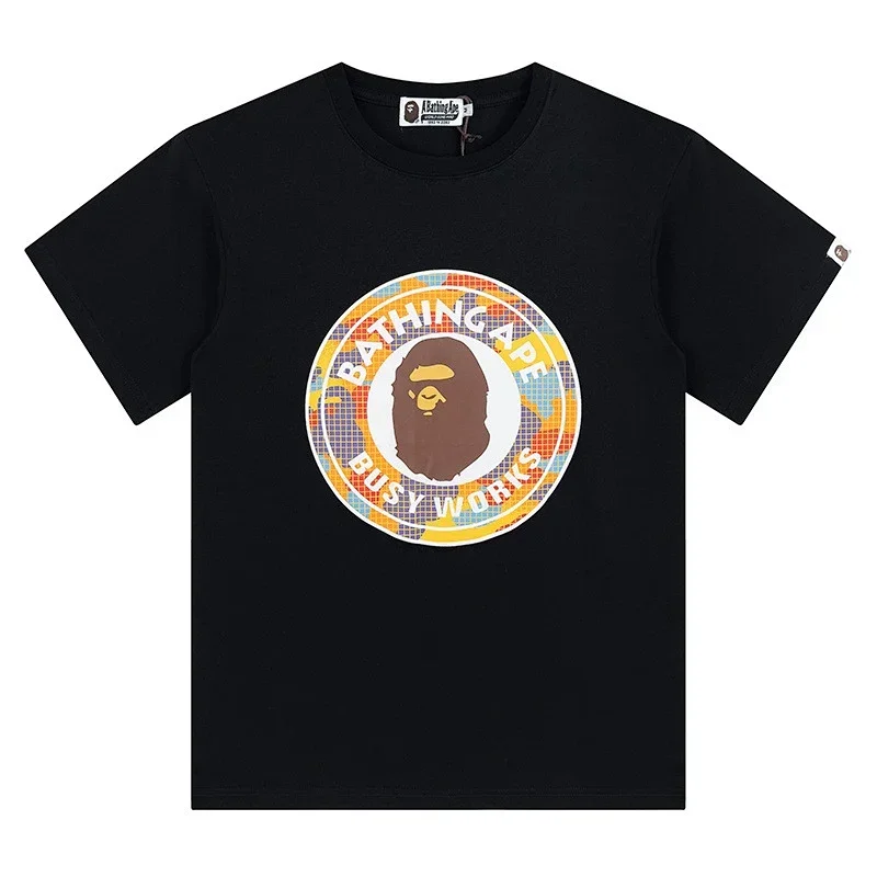 Bathing Ape Colorful Ape Head Graphic T-Shirt