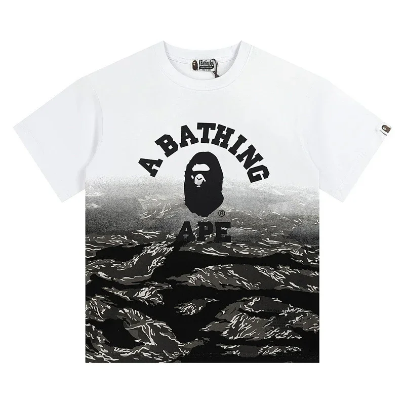 A BATHING APE Camo Logo T-Shirt