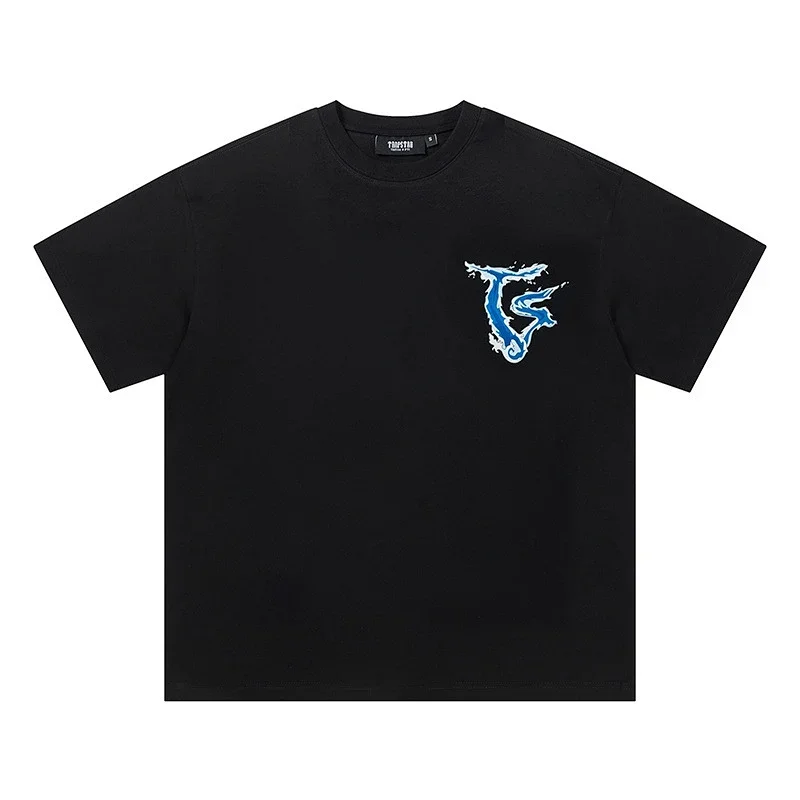 TGNS Black T-Shirt with Blue TG Art
