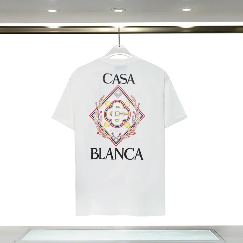 CASA BLANCA White T-Shirt with Back Print