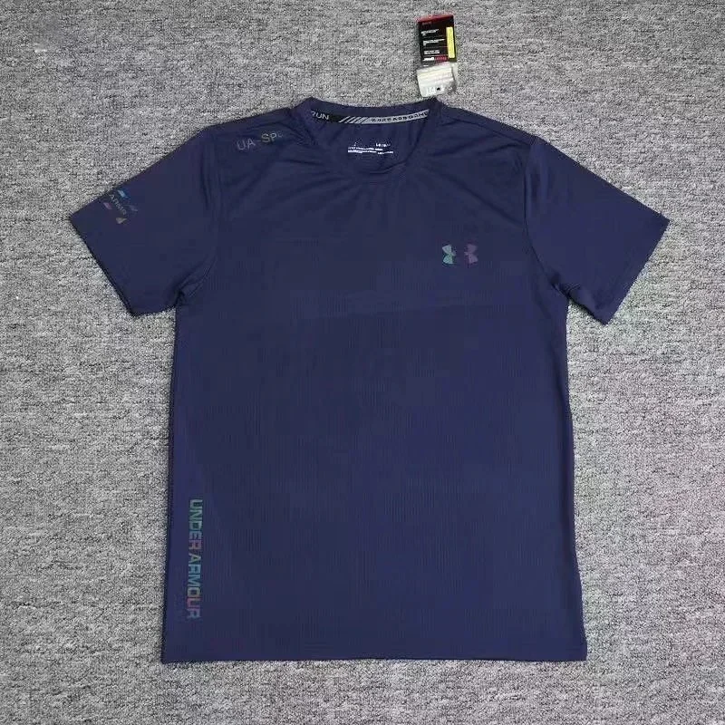 Under Armour Dark Blue Athletic Tee with Gradient Logo