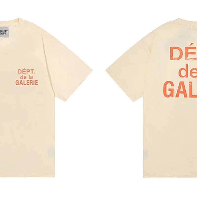 GALLERY DEPT Cream T-Shirt Orange Print